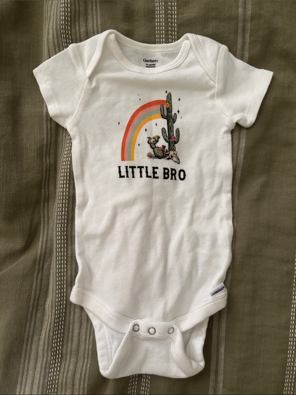 3-6 mo Little Bro onsie